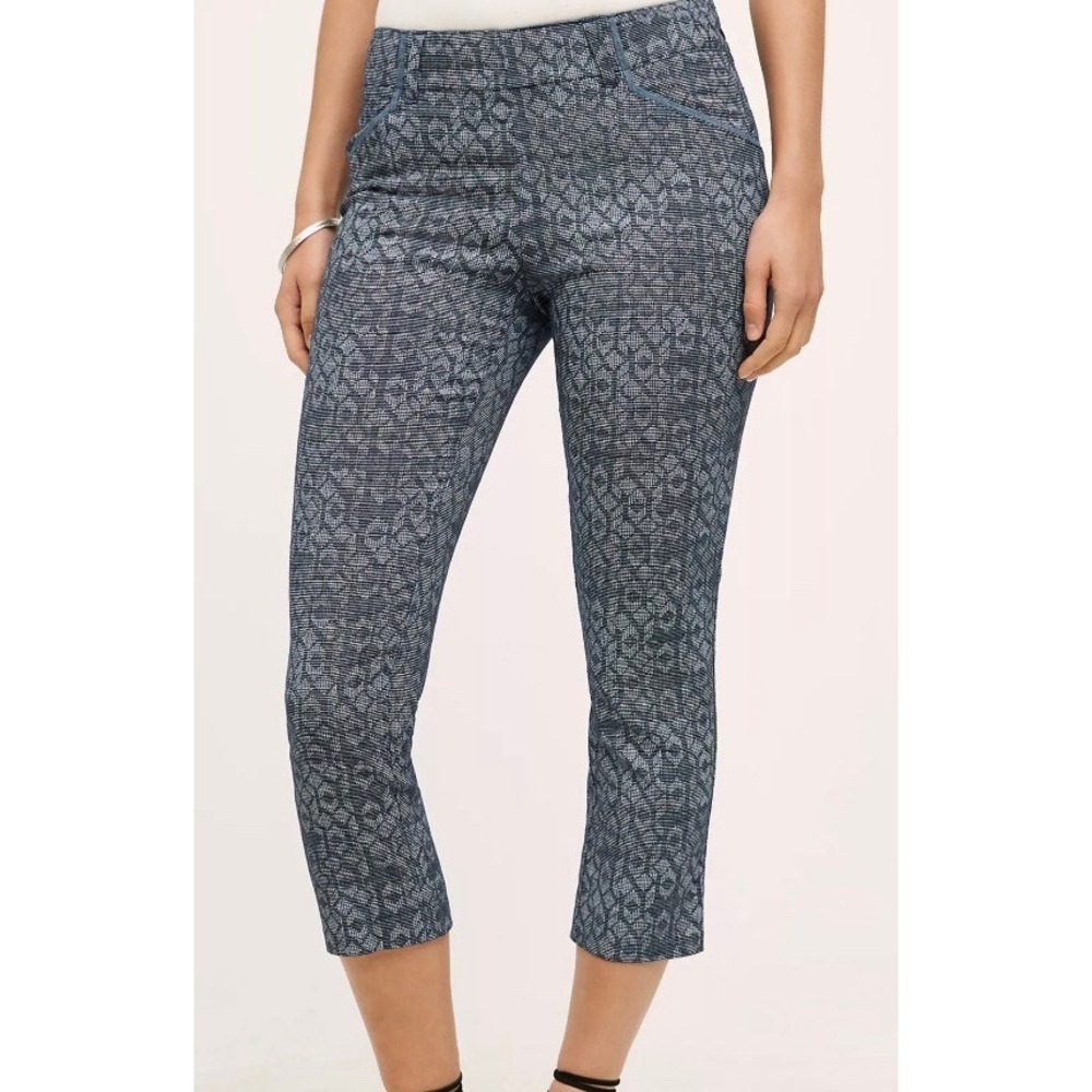 Anthropologie Cartonnier Marina Charlie Crops Geometric Boho SZ 4